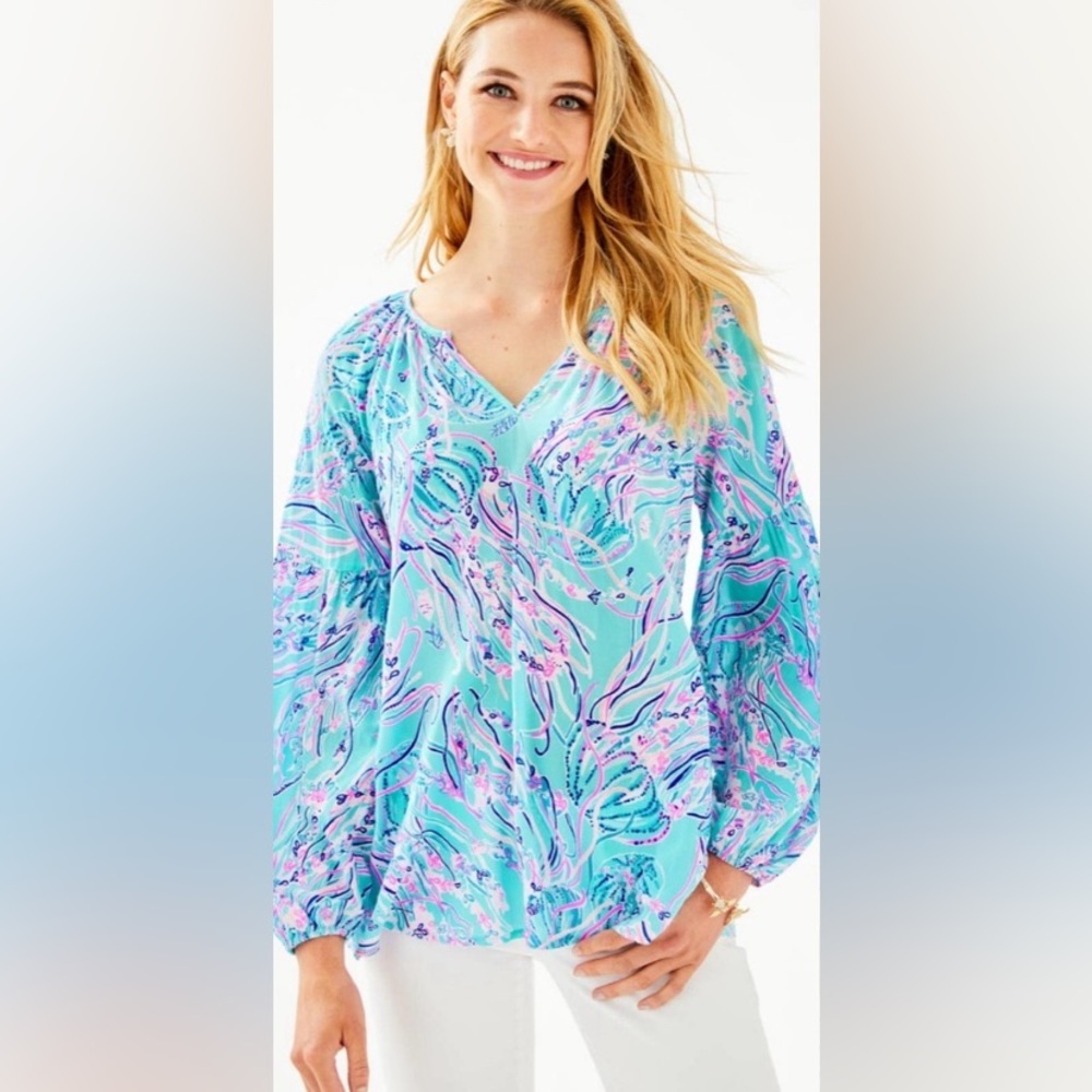 XXS/XS Lilly Pulitzer Winsley Jellyfish Top